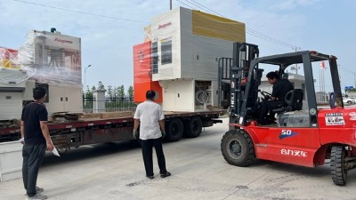 縮徑機、滾膠機、噴膠機發往河南汽車橡膠減震客戶
